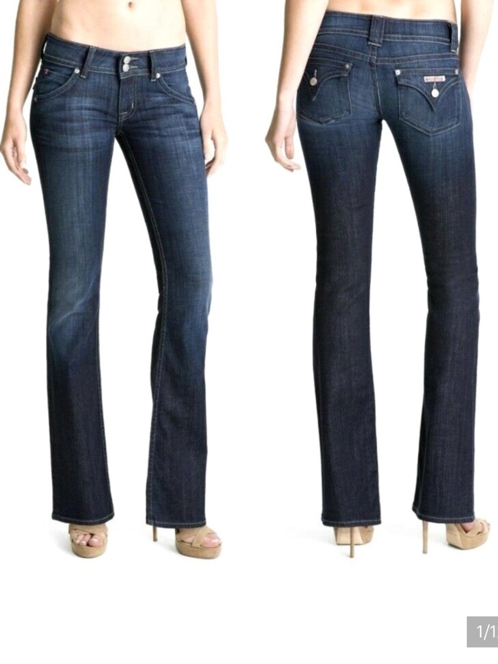 Hudson Beth Mid-Rise Dark Wash
Baby Bootcut | size 26